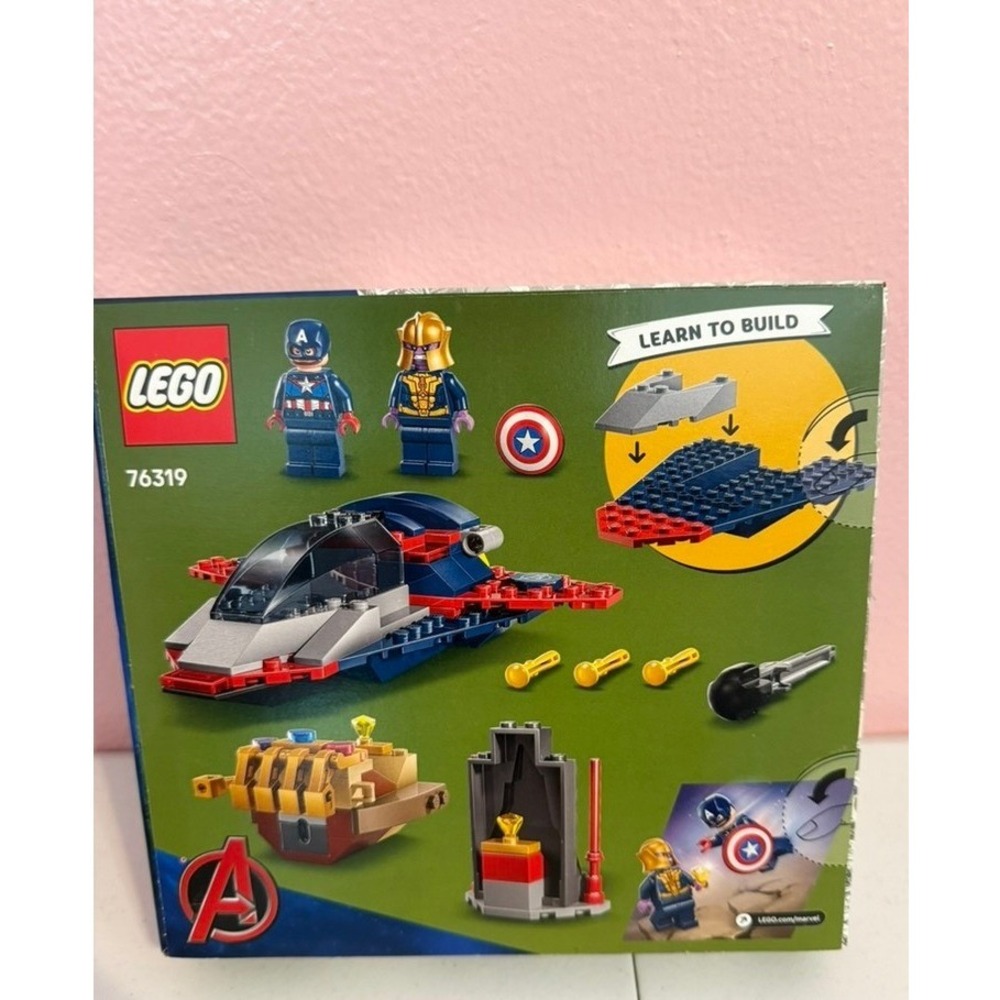 LEGO Marvel Captain America vs. Thanos 76319 Avengers Building Toy Set 107 Pcs - Picture 2 of 2